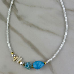 Handmade Blue Stone Necklace 1