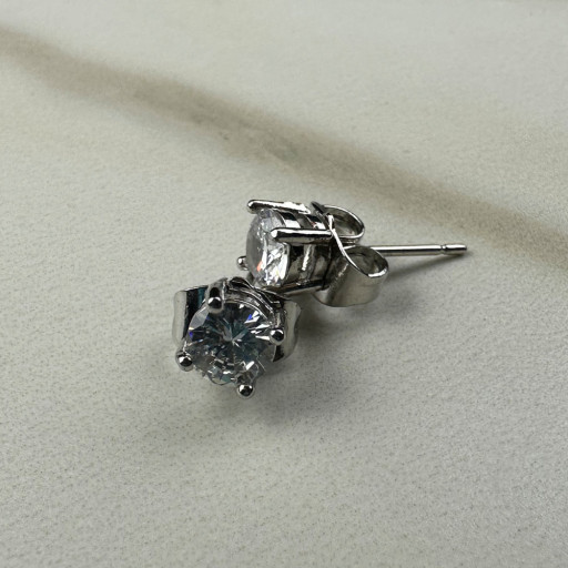 Ασημένια Ανδρικά Σκουλαρίκια Δίας (2)