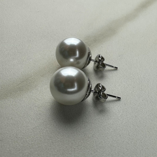 Ασημένια Σκουλαρίκια Elegant Pearls (2)