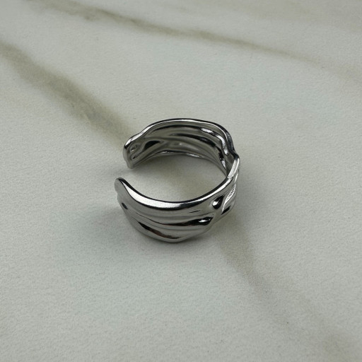 Ασημένιο Δαχτυλίδι Waves (2)