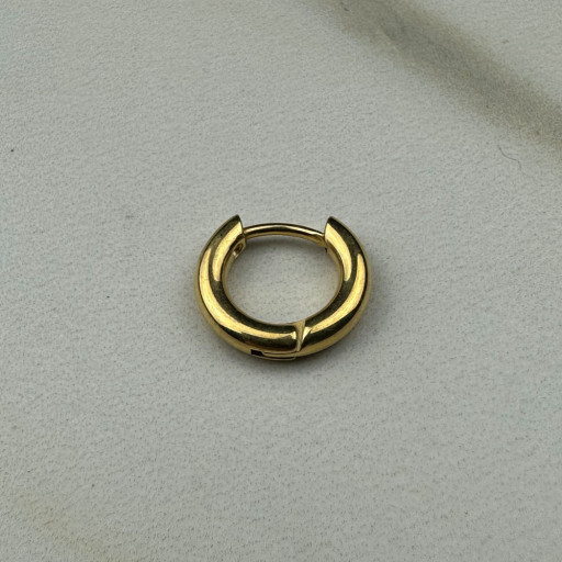 Χρυσά Ανδρικά Σκουλαρίκια Κρίκοι Κρόνος (3)