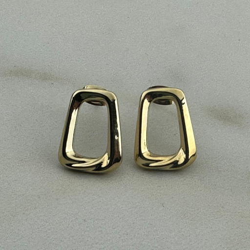 Χρυσά σκουλαρίκια Cleo (3)