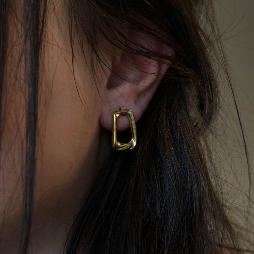 Χρυσά σκουλαρίκια Cleo (7)