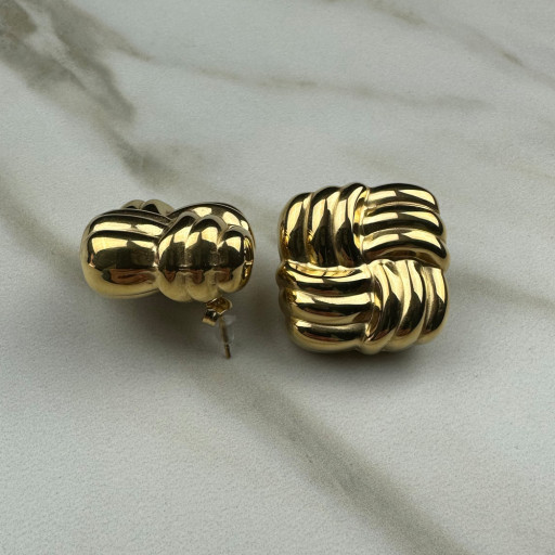 Χρυσά σκουλαρίκια Elegance (3)