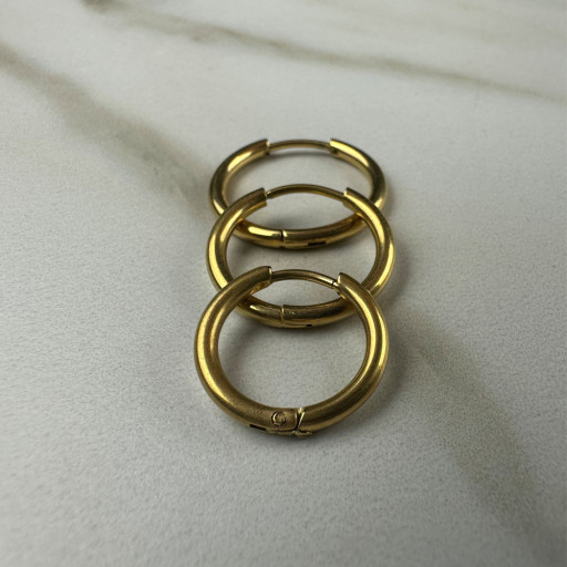 Χρυσά Σκουλαρίκια Rings Set (2)