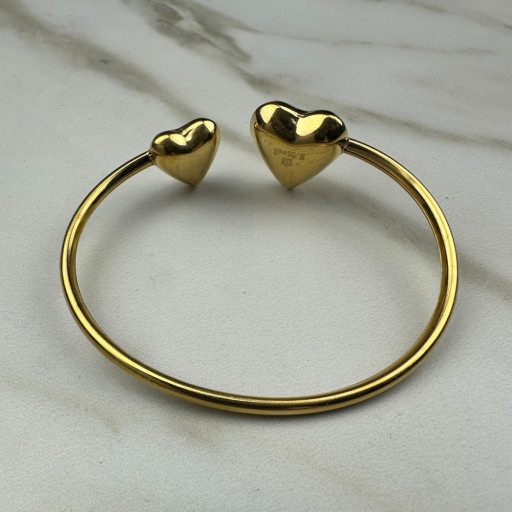 Χρυσή xειροπέδα βραχιόλι Love Bond (2)