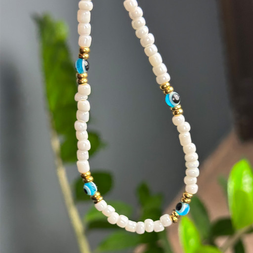 Χρυσό Βραχιόλι Ποδιού Good Eye (4)