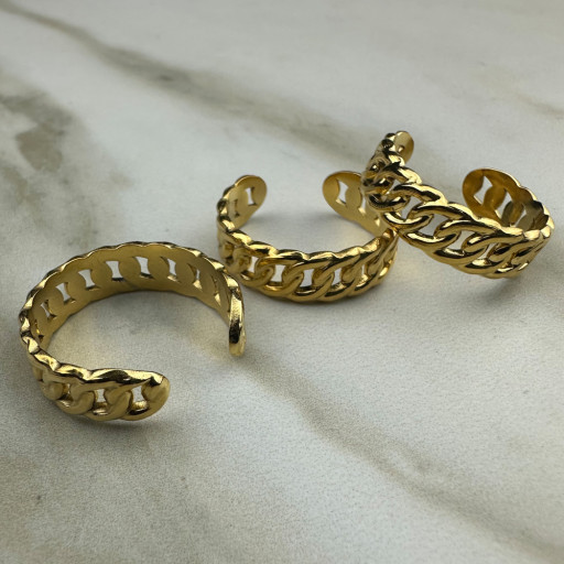 Χρυσό δαχτυλίδι Braid (5)