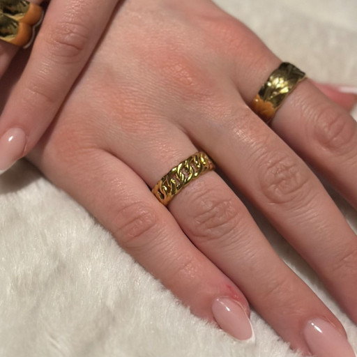 Χρυσό δαχτυλίδι Braid (6)