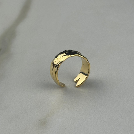 Χρυσό δαχτυλίδι Olivia (2)