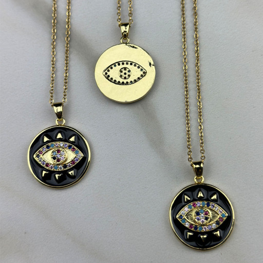 Χρυσό Κολιέ Black Eye (2)