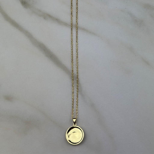 Χρυσό Κολιέ Blue Eye (3)