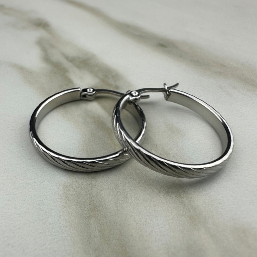 Σκουλαρίκια ασημί κρίκοι (2)