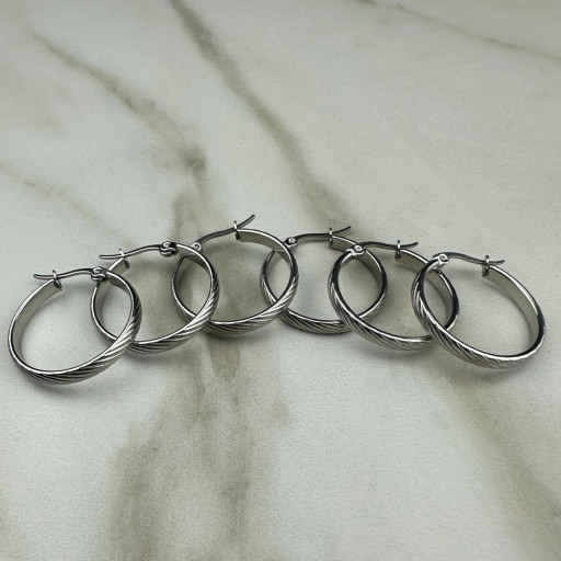 Σκουλαρίκια ασημί κρίκοι (4)